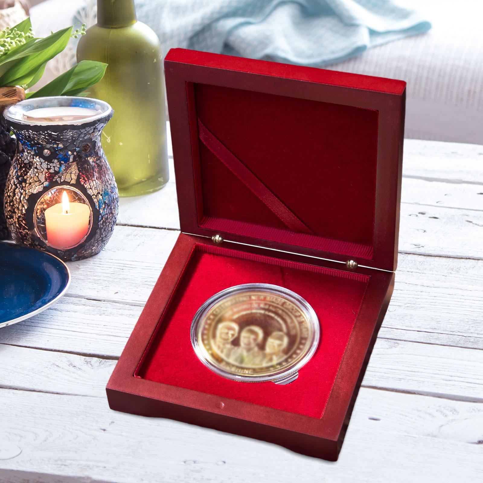 Collectors Coins Jewelry & Watches Of Smithtown - Medal Presentation Box Coin Holder Wooden