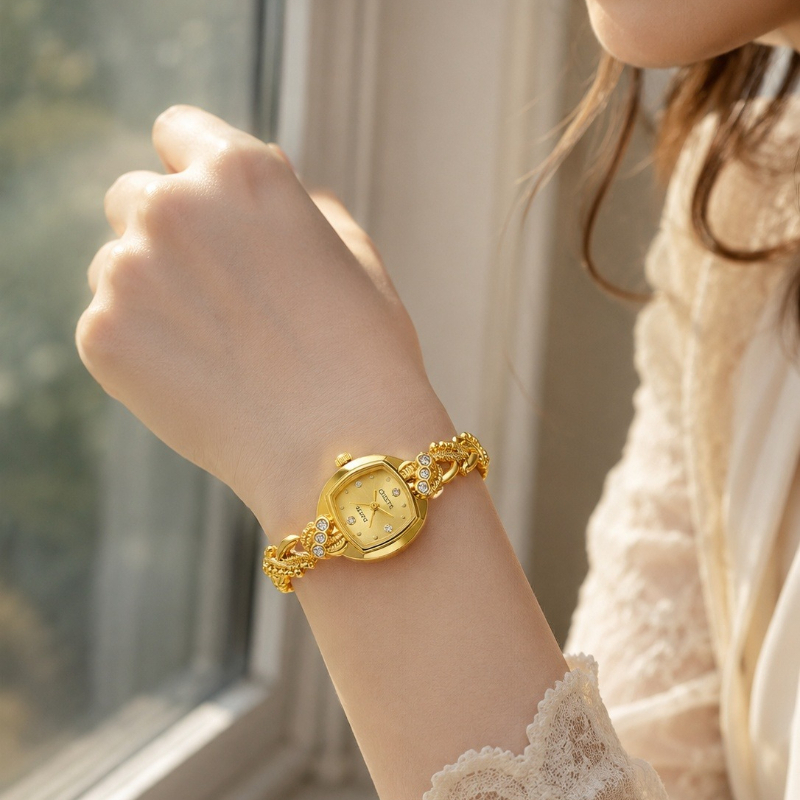 Jewelry And Watches Luxury Brand - Fashion Women Jewelry Watch Luxury Gold