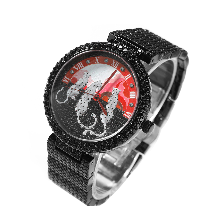 Jewelry And Watches Luxury Brand - Men's Watches Sun and leopard pattern