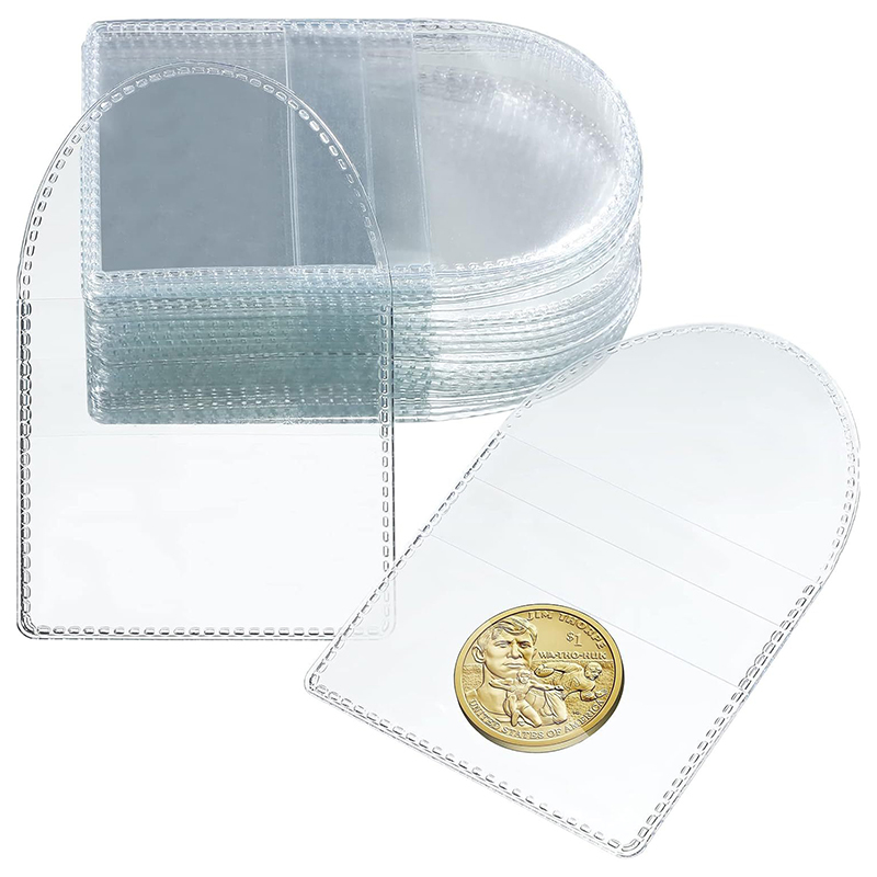 Collectors Coins Jewelry & Watches Of Smithtown - Clear Plastic Coin Collector Protector Pocket