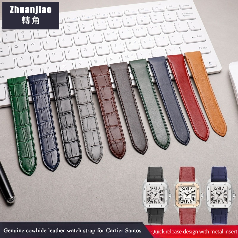 High Quality Cowhide Leather W - Cartier Watch Santos ulasan dan harga