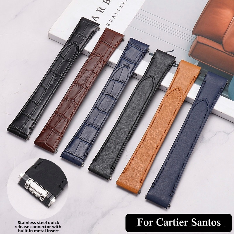 High Quality Cowhide Leather W - Cartier Watch Santos ulasan dan harga