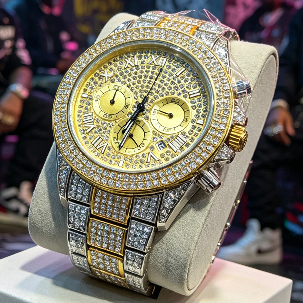 NO Logo Silver Gold Full Diamo - Jewelry And Watches Luxury Brand ulasan dan harga