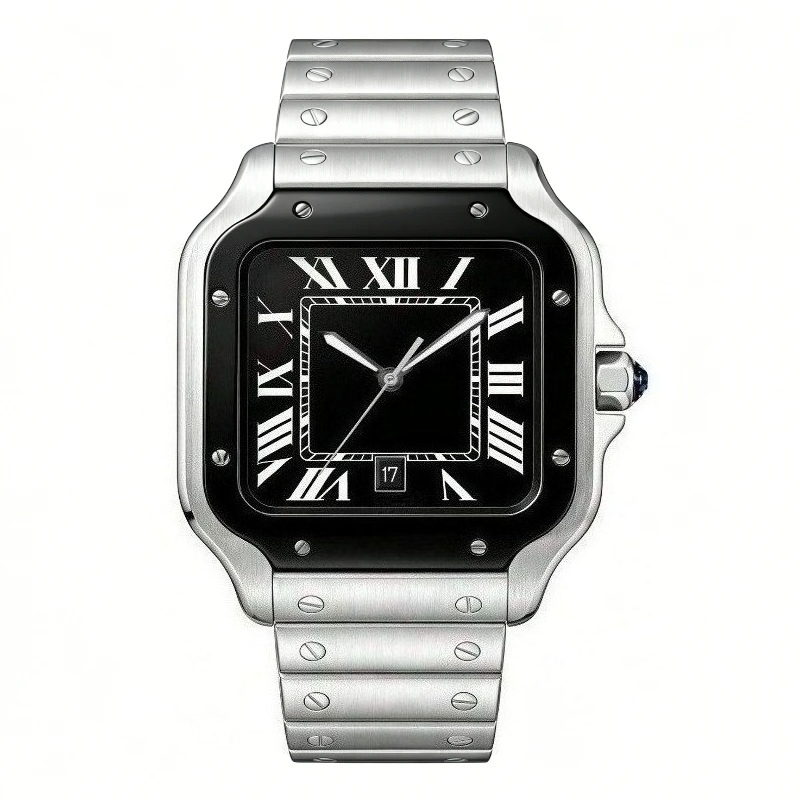 New Luxury Men's Quartz Watch  - Cartier Watch Santos ulasan dan harga