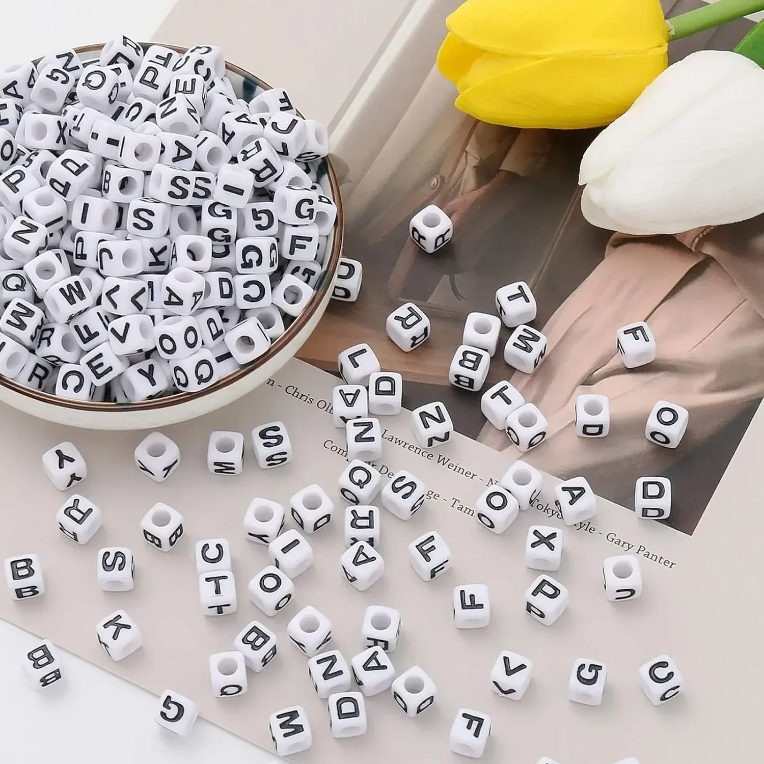 100/200/300/500Pcs Acrylic Let - Jewelry Quotes ulasan dan harga