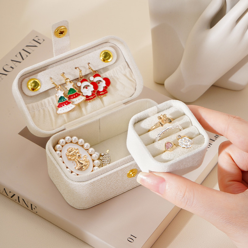 Portable Mini Jewelry Box, Lig - Used Jewelry Watches ulasan dan harga