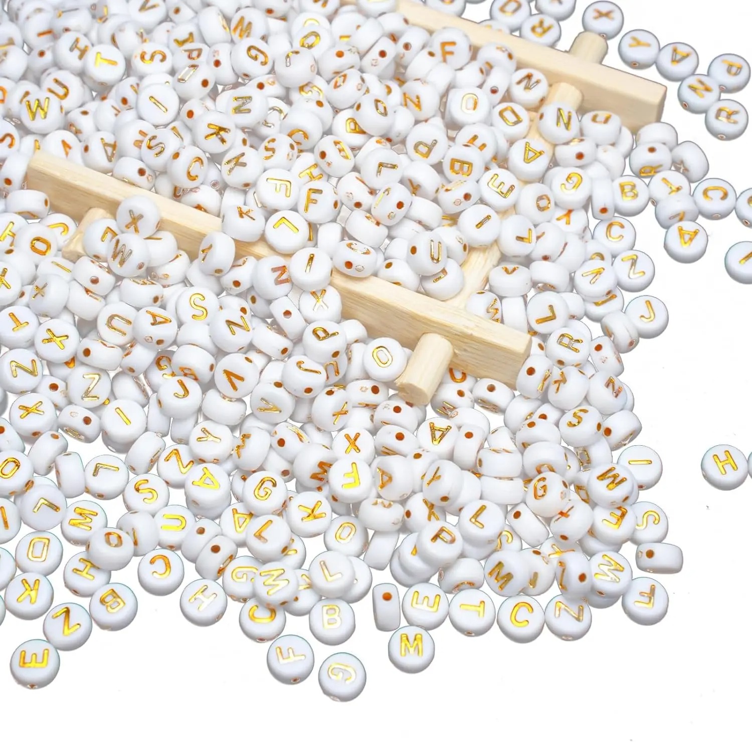 1000 Letter Beads White Circul - Jewelry Quotes ulasan dan harga