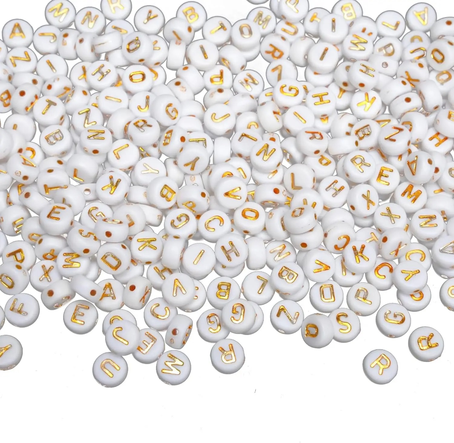 1000 Letter Beads White Circul - Jewelry Quotes ulasan dan harga