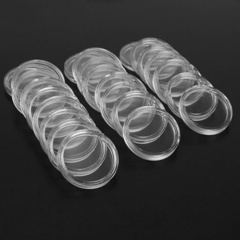 100 Clear Round Coin Holders 3 - Collectors Coins Jewelry & Watches Of Smithtown ulasan dan harga