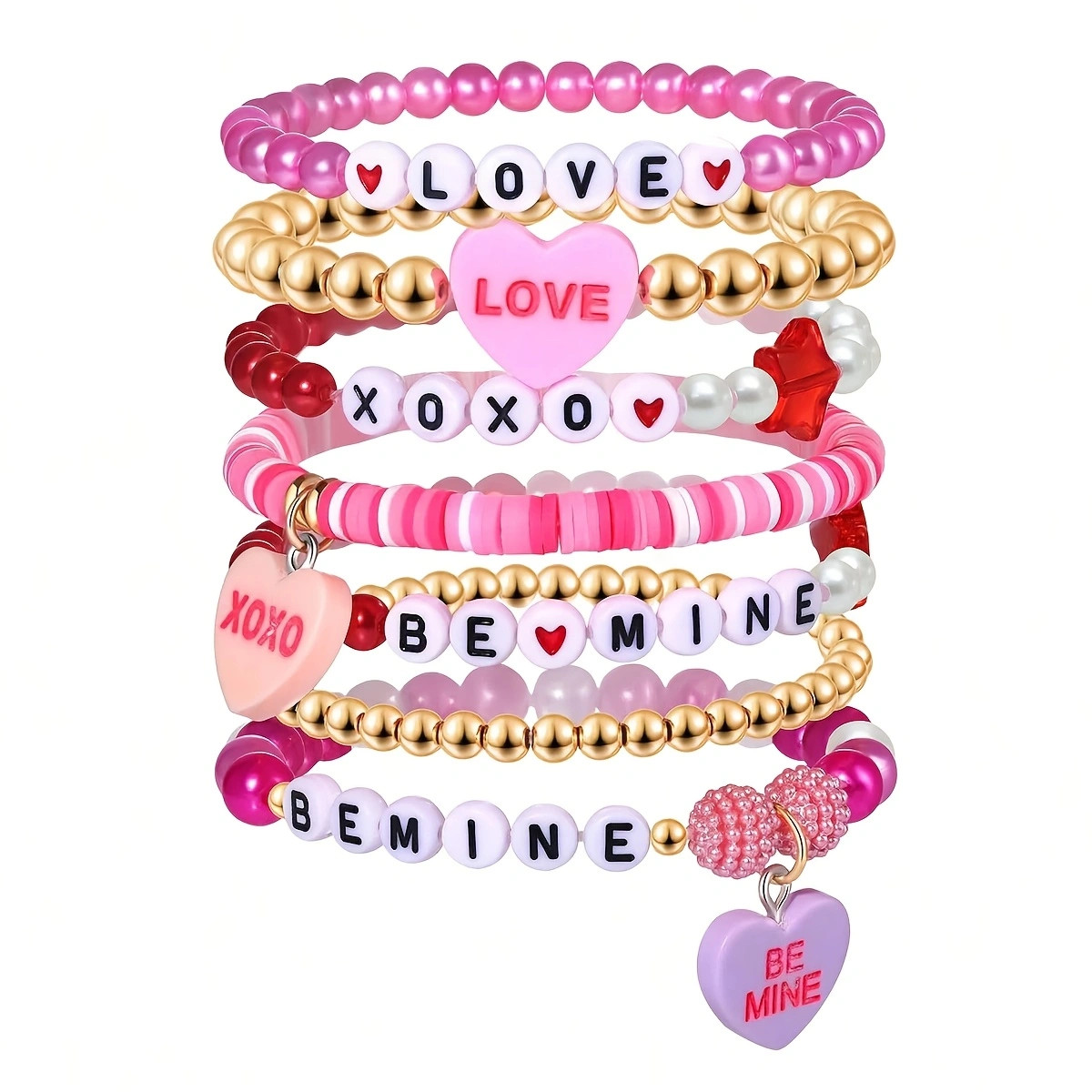 500/250pcs 7mm Pink Letter, Va - Jewelry Quotes ulasan dan harga