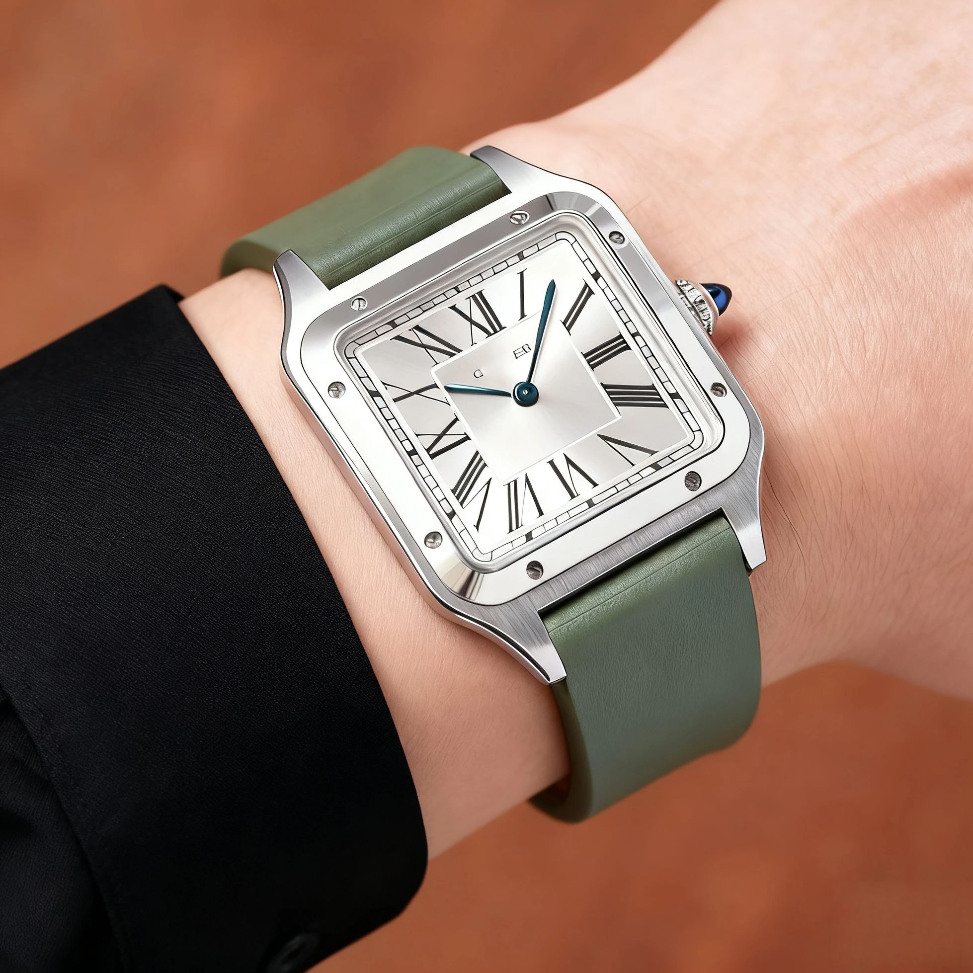 15.5mm 17.5mm Fit for Cartier  - Cartier Watch Santos ulasan dan harga