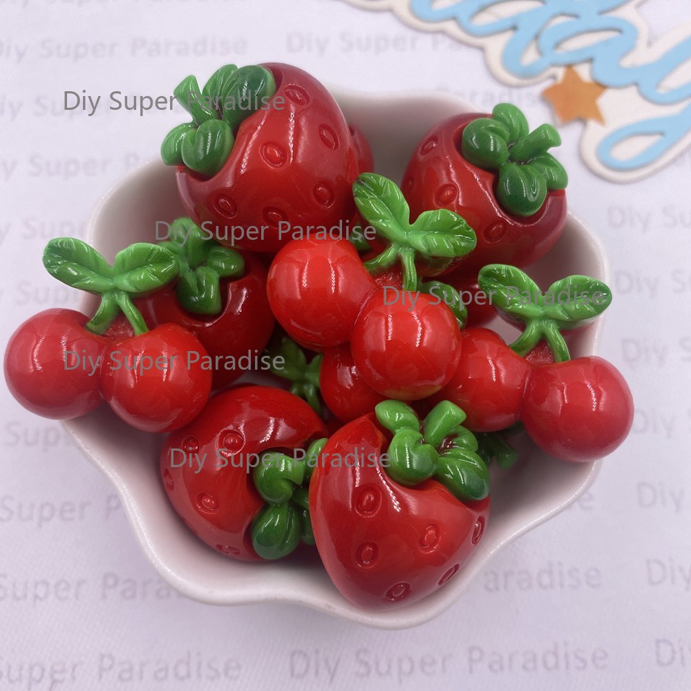 8PCS Resin Kawaii Colorful Red - Paradise Jewelry & Watches Llc Miami ulasan dan harga