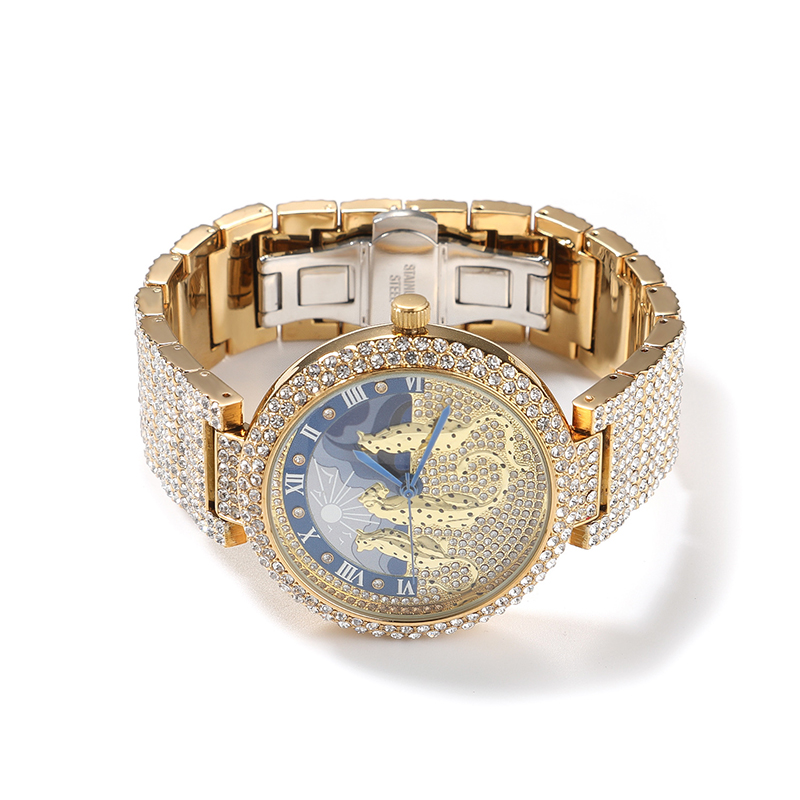 Men's Watches Sun and leopard  - Jewelry And Watches Luxury Brand ulasan dan harga