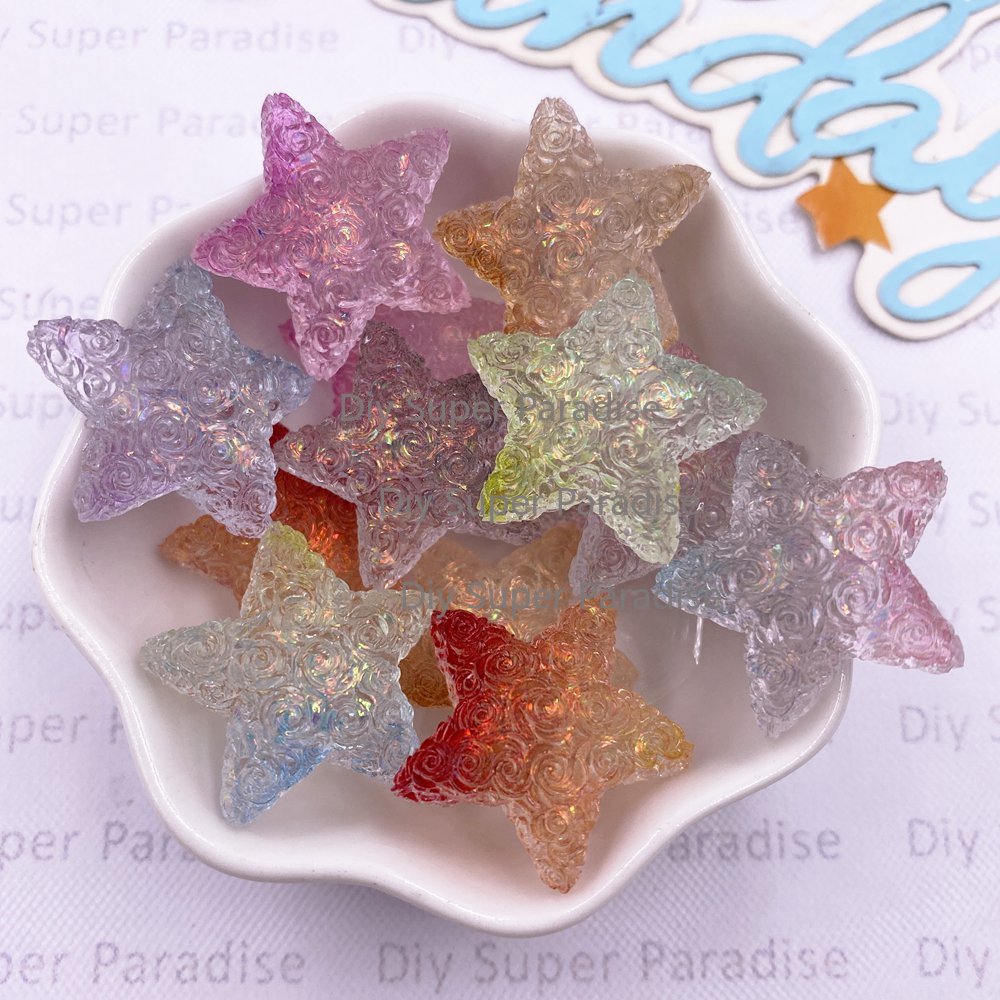 10PCS Resin Clear Candy Color  - Paradise Jewelry & Watches Llc Miami ulasan dan harga