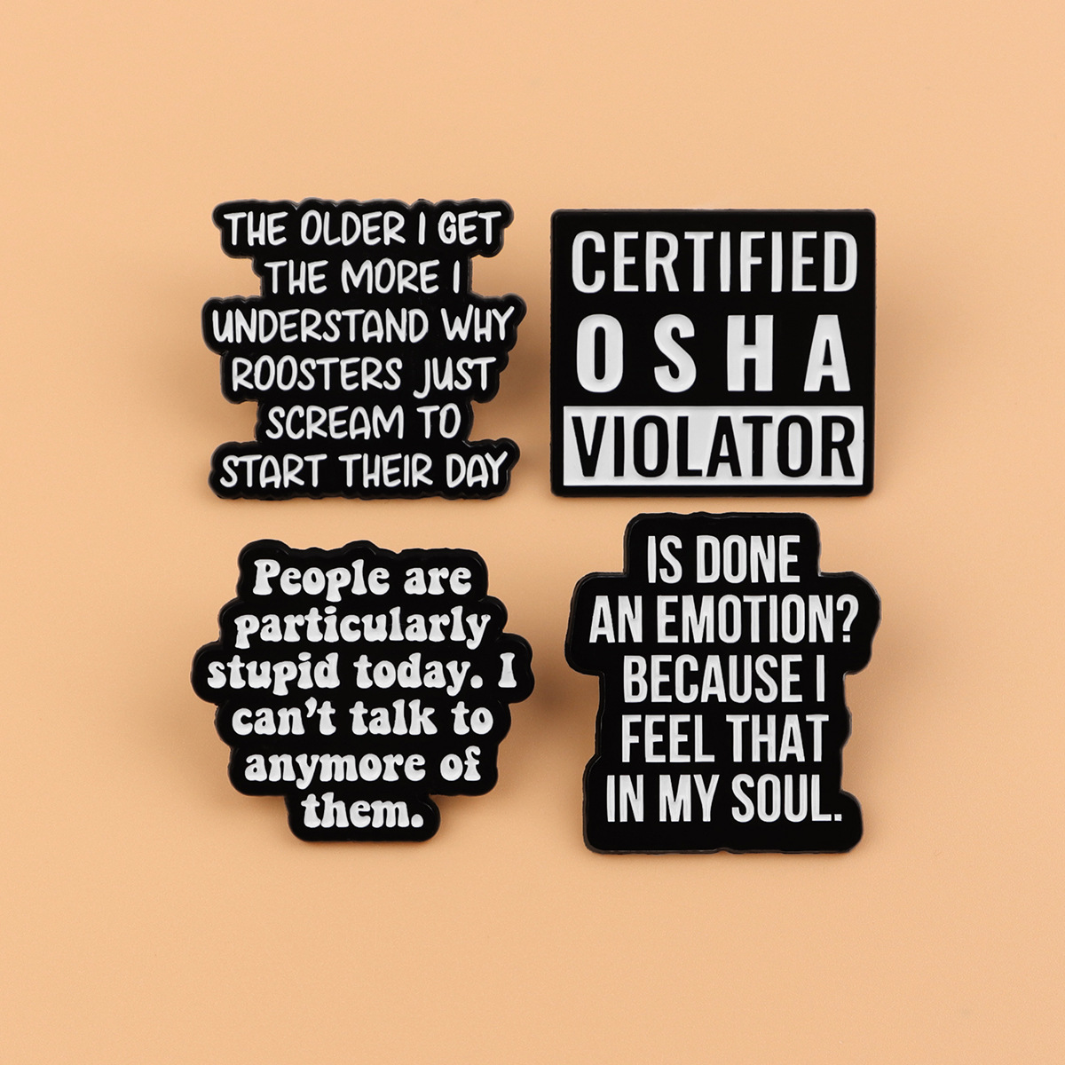 Fashion Quote Brooches Pins Cr - Jewelry Quotes ulasan dan harga