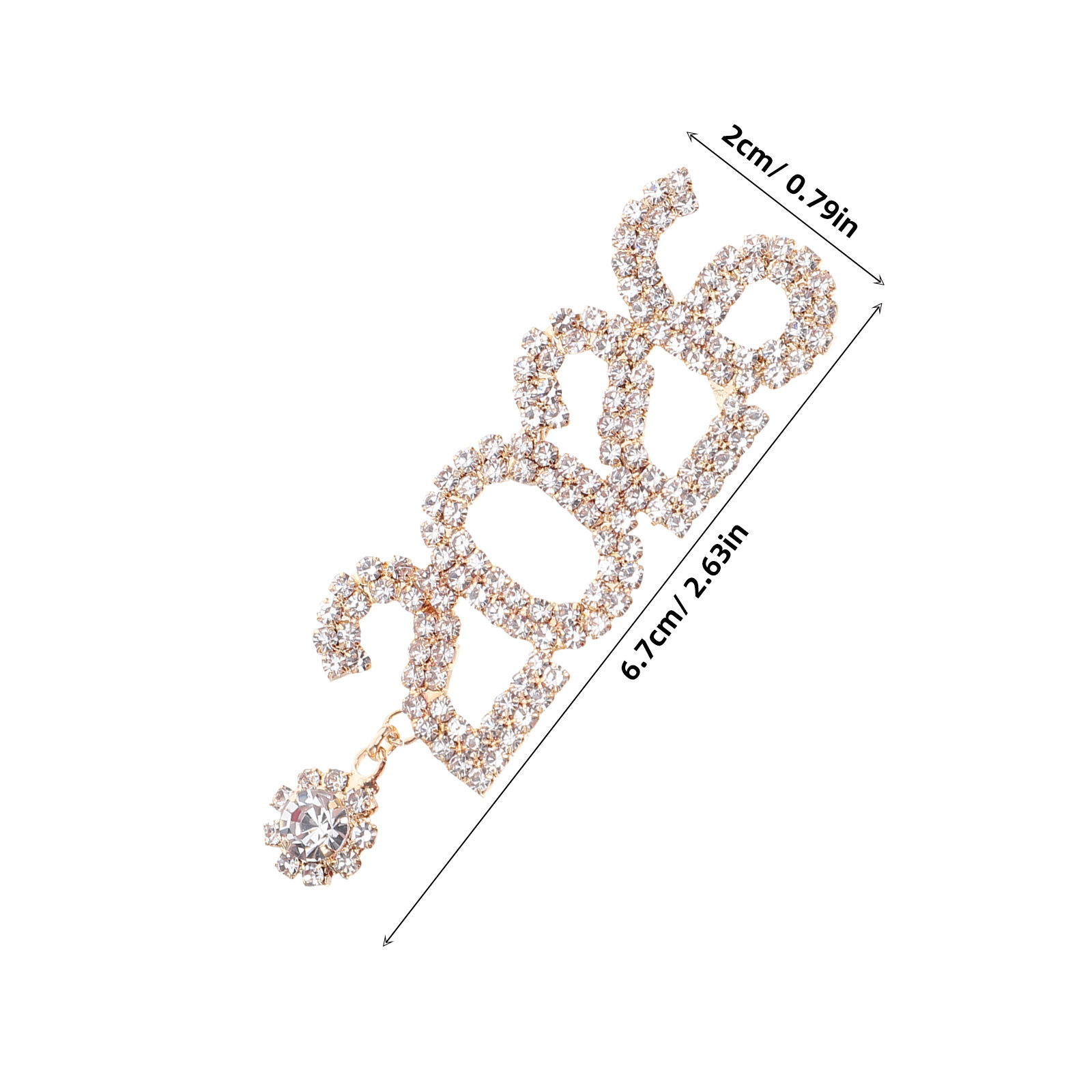 2026 Rhinestone Number Dangle  - Eve Jewelry & Watches Distribuidor Oficial Rolex Buenos Aires ulasan dan harga