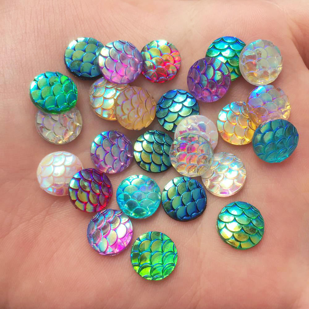 Shiny 100Pcs AB Resin 10mm Rou - Paradise Jewelry & Watches Llc Miami ulasan dan harga